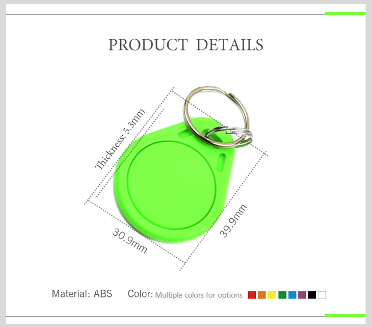 RFID key Fob Shape and Size