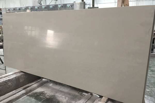 beige quartz slab for prefab quartz top 