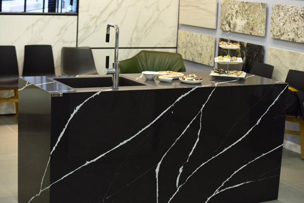 nero marquina black quartz stone 