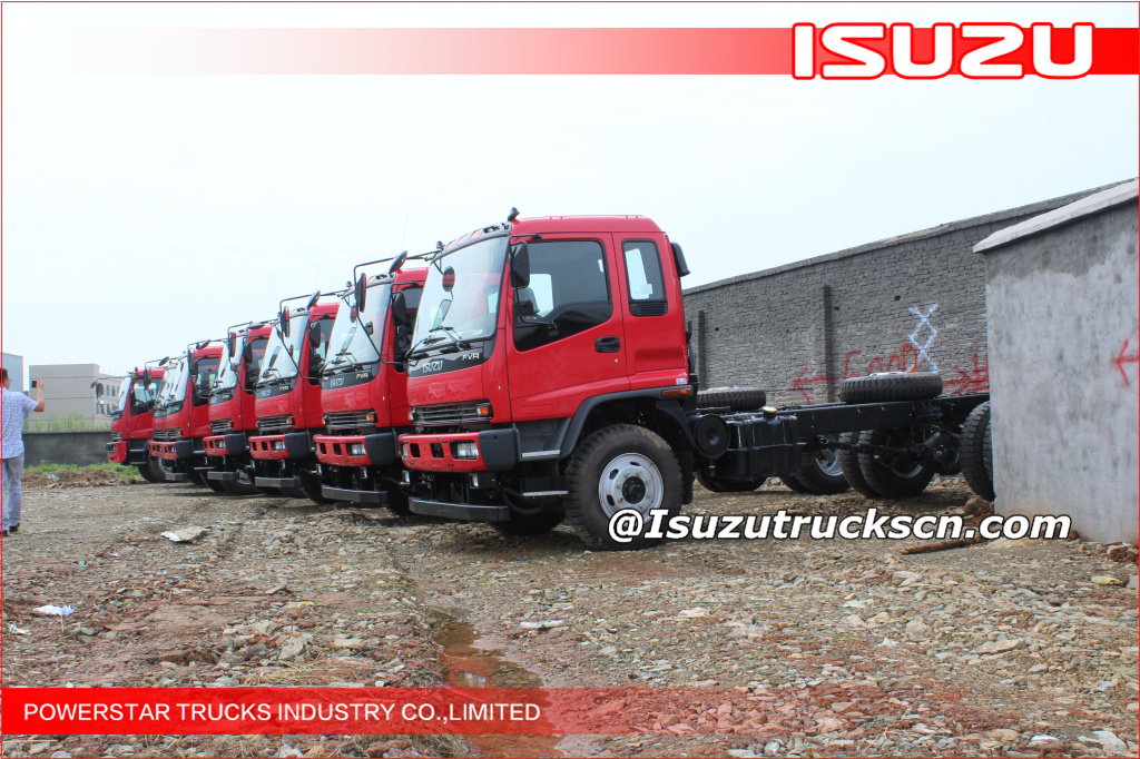 Isuzu FVR heavy chassis for industrial foam water fire truck application