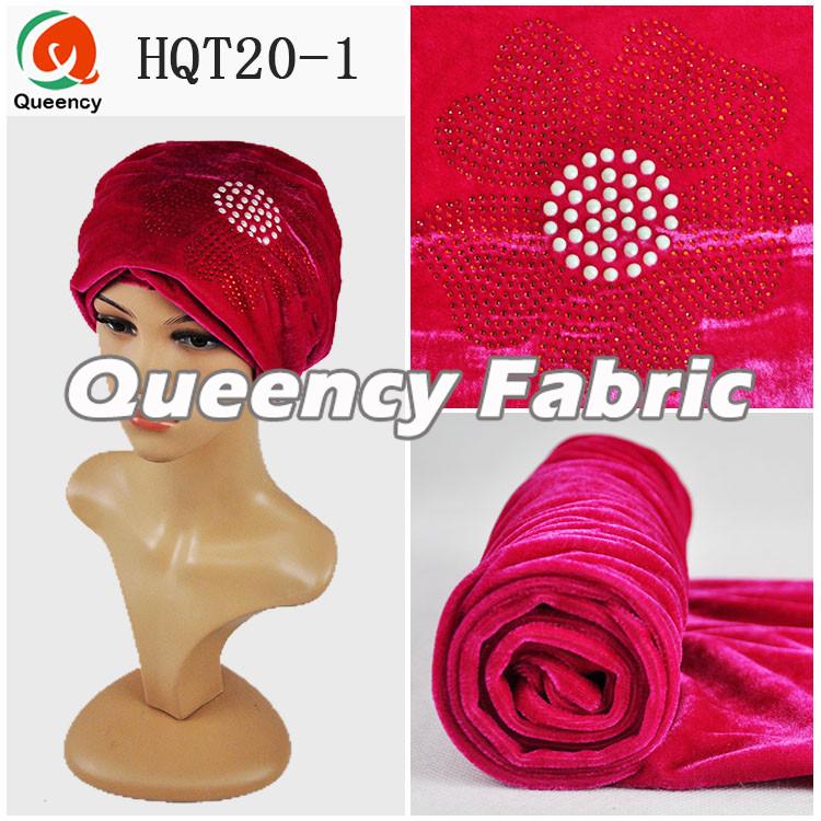 Fushia Stones Bonnet Turbans