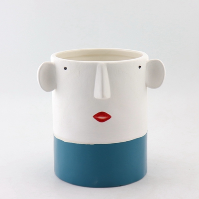 Ceramic Face Planter White