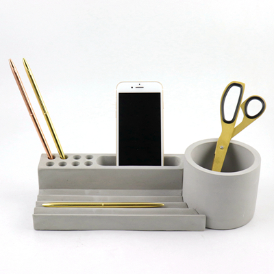 Architectural Concrete Desk Accessories