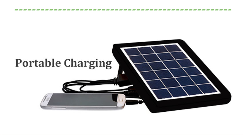 3W Portable USB Solar Panel Power Mobile Charger charging cell phones