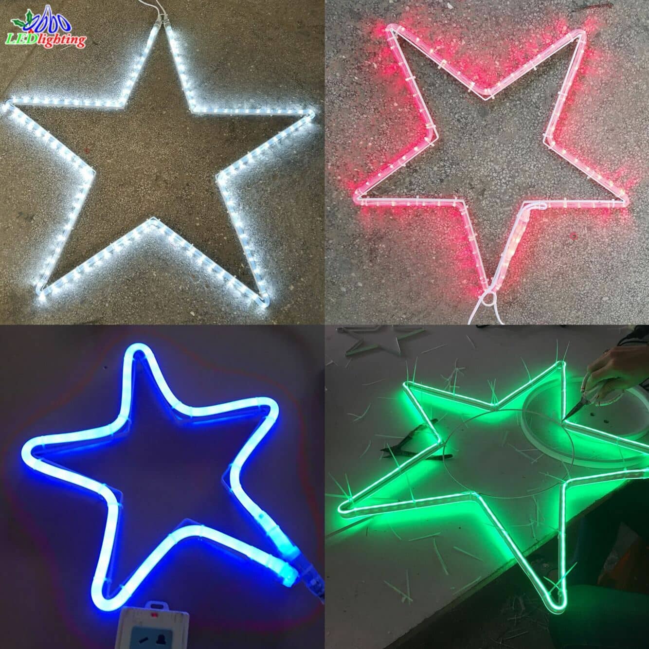 2d rope light star 