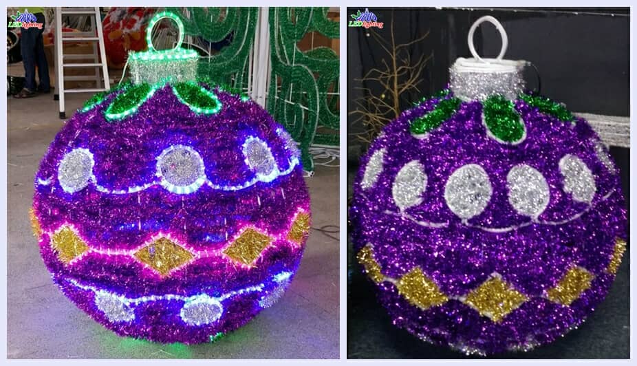 led round ball christmas lights