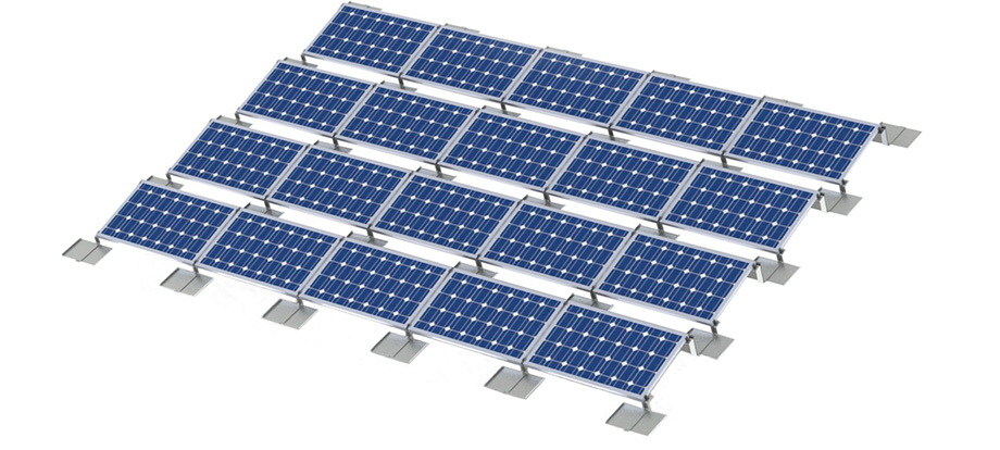 Aluminum ballasted mounting system