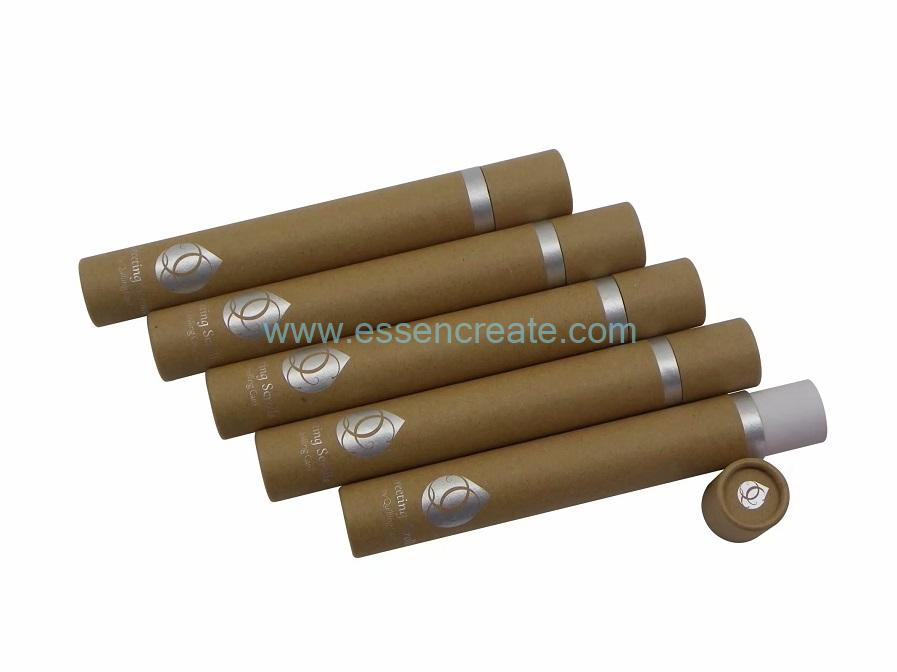 Rolled Edge Gift Packaging Round Kraft Paper Tube