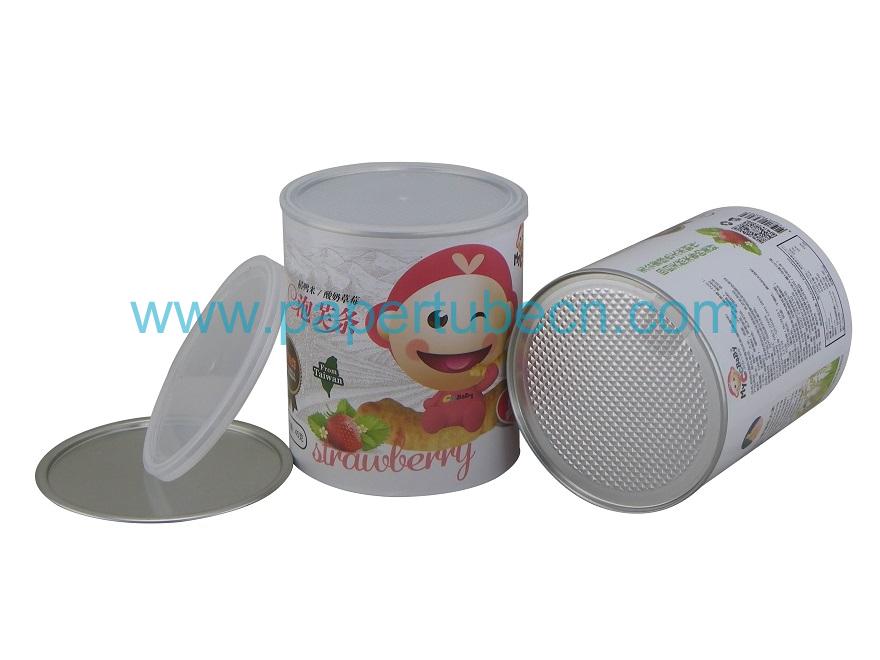 Paper Al Foil liner Composite Puff Packaging Cans