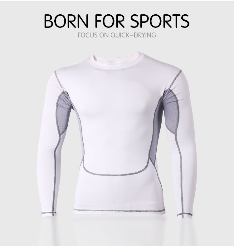 Mens fitness compression T shirts