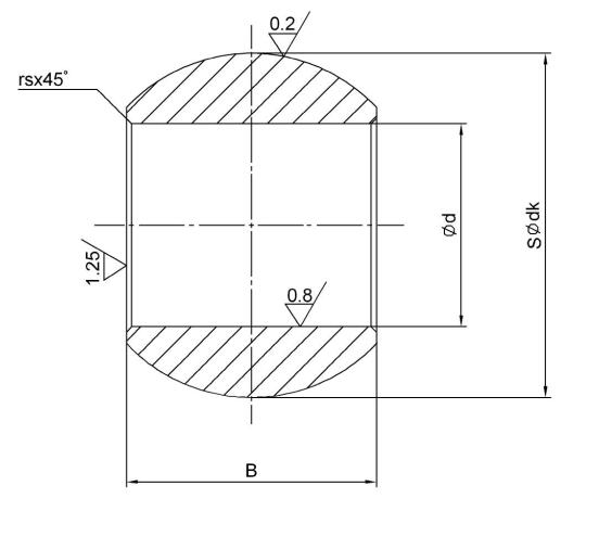 B-COM9 Stainless Steel Spherical Ball for plain Bearings