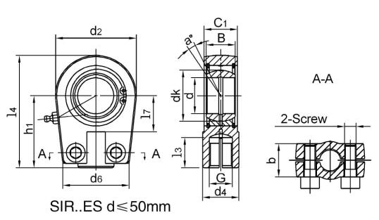 SIR20ES Hydraulic Rod Ends