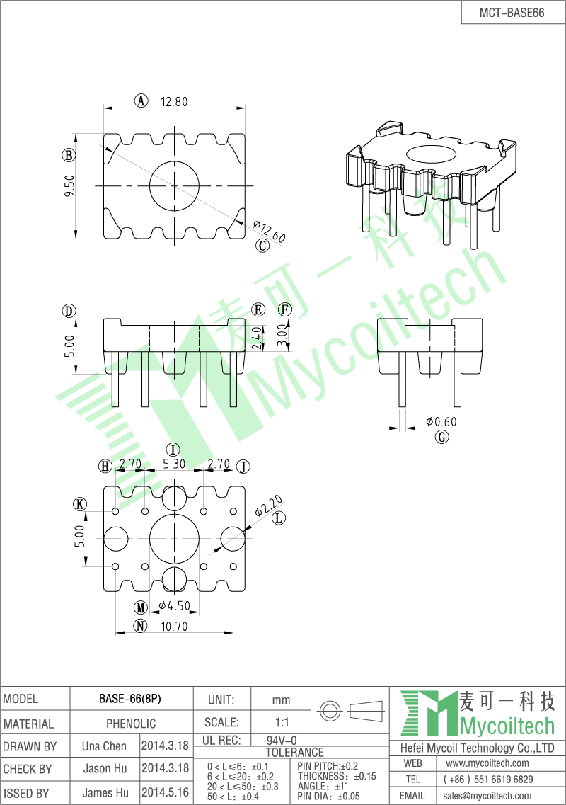 Base toroidal inductor