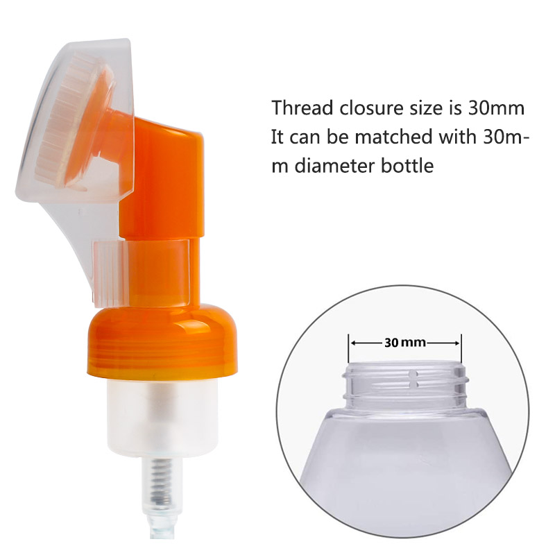 china 30mm foaming soap dispenser with brush top