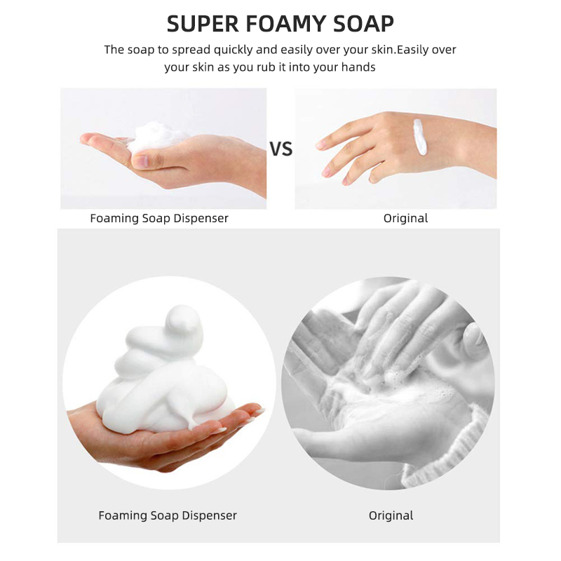 white PP foaming soap pump