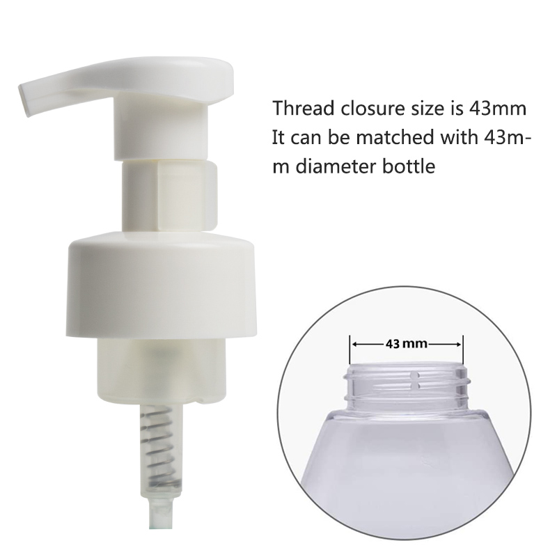 43mm foam soap dispenser with clip made in china