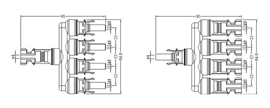 T4 Branch Solar PV connector