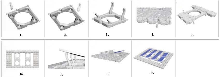 floating photovoltaic brackets