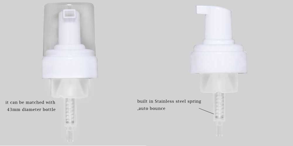 0.8cc white Plastic Foam Pump