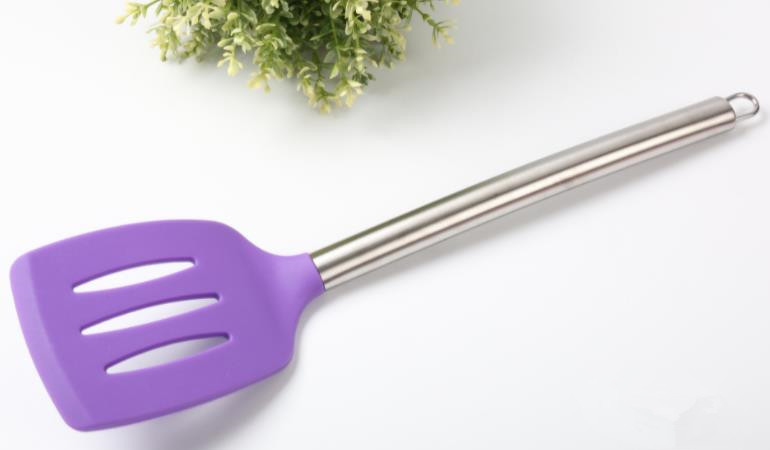 Cooking Tool Rubber Slotted Spatula