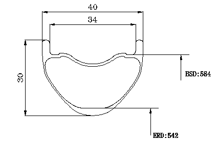 27.5er 40mm wide mtb rims