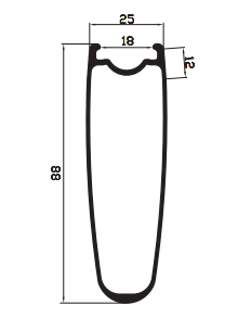 88mm tubeless rims