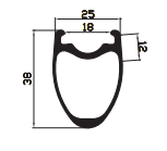 38mm depth rims