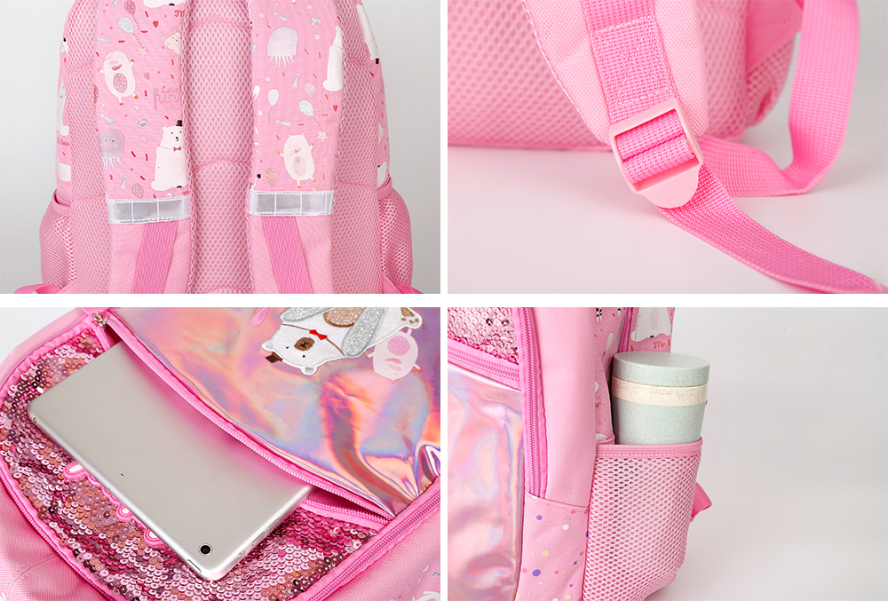 Large Size School Bookbag Pink