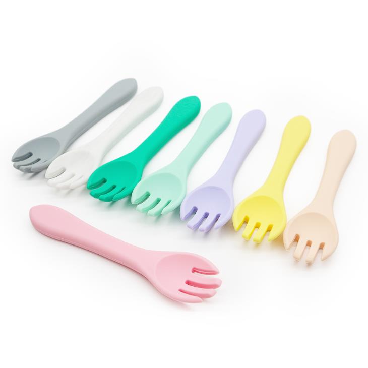 Silicone Fork and Spoon for Babies