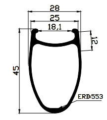 700c 25mm wdie clincher rims