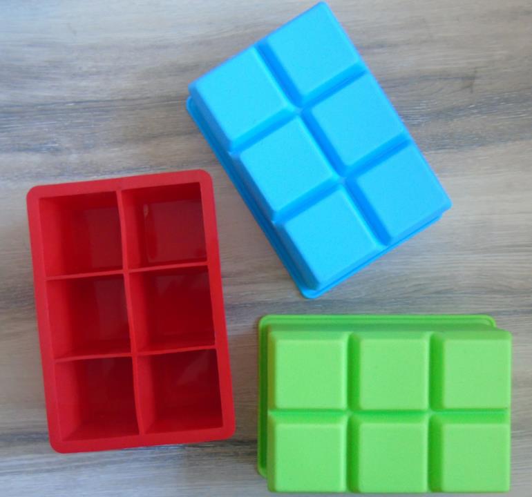 6 Cavities Ice Cube Tray Silicone