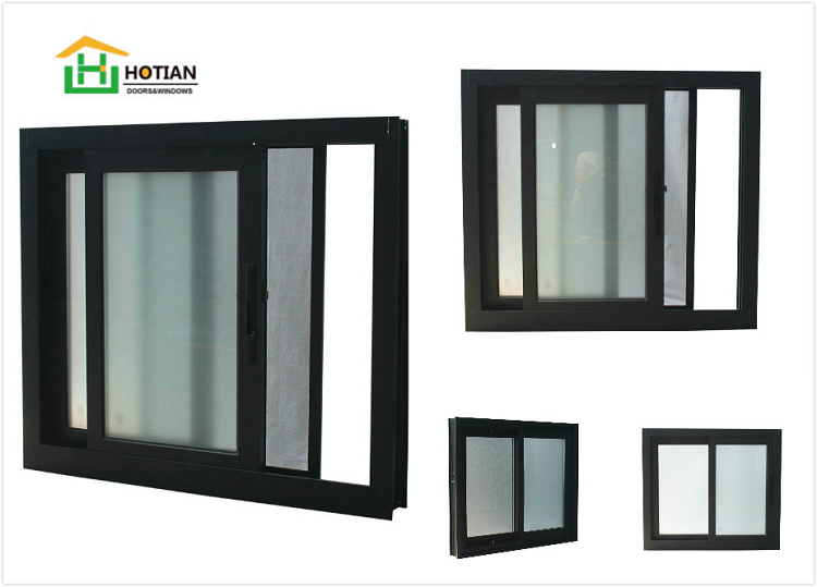 White Aluminium windows with grill