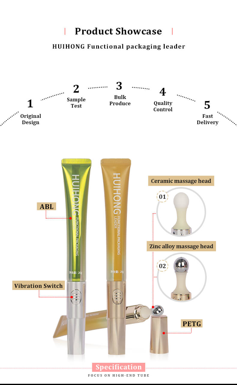 Aluminum Cosmetic Eye Cream Tubes