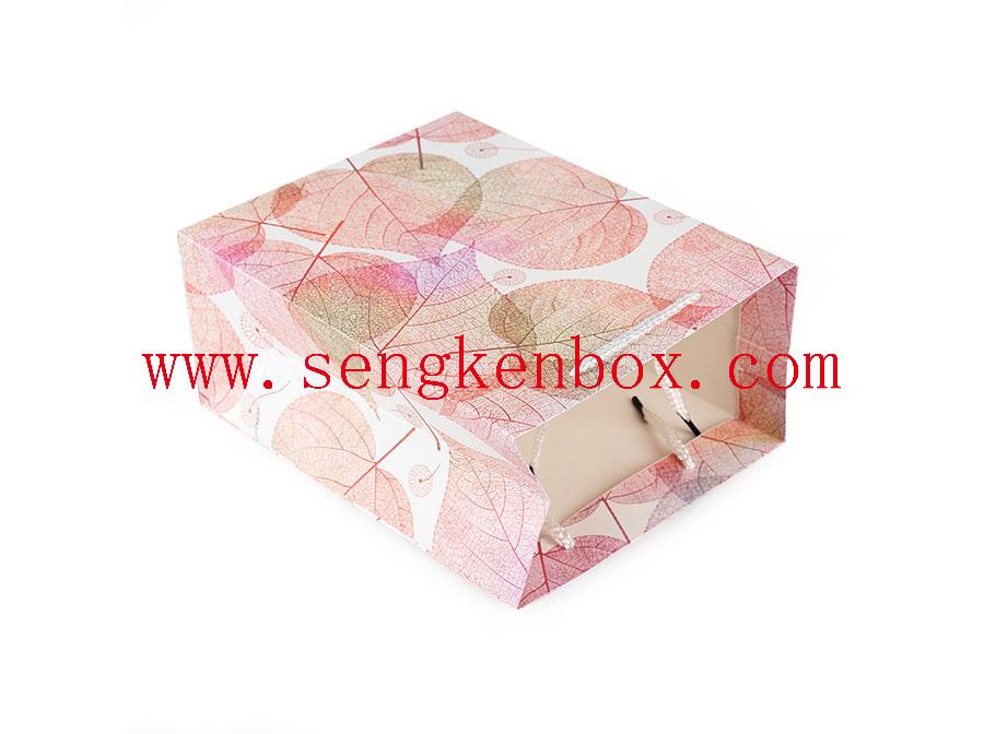 Color Leaf Printing Paper Card Bag