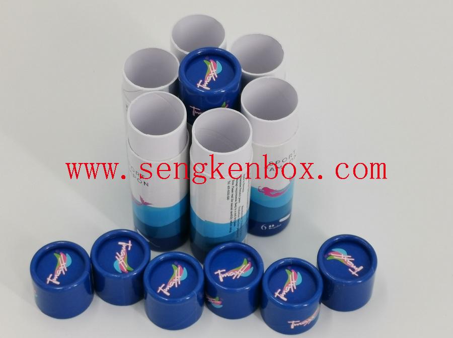 Round Non-toxic Women Tampon Packaging Paper Cardboard Tube Box