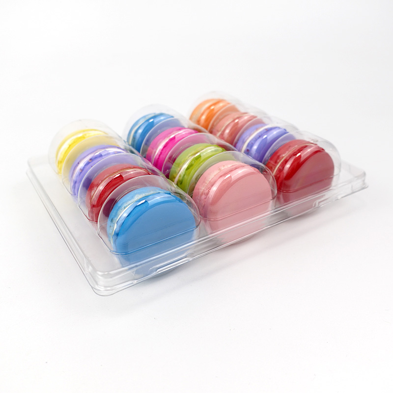 12 macarons clear blister tray