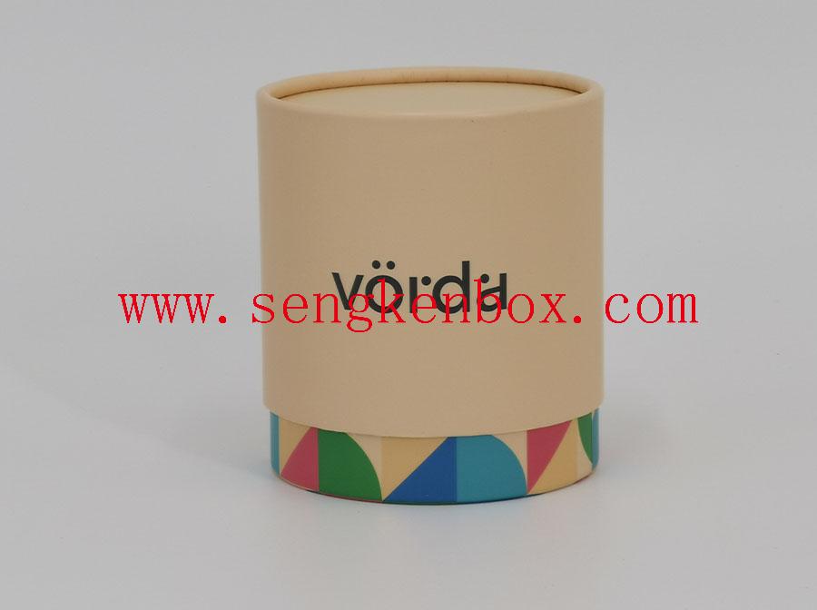 Wholesale Environmental Protection Color Lined Top Paper Gift Packaging Cans