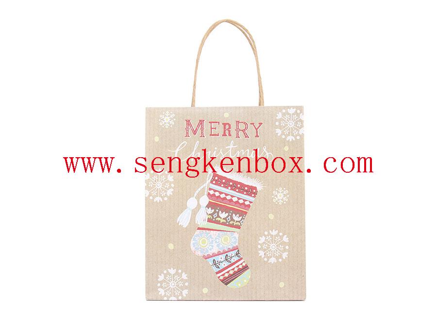 Christmas Gift Kraft Paper Bag