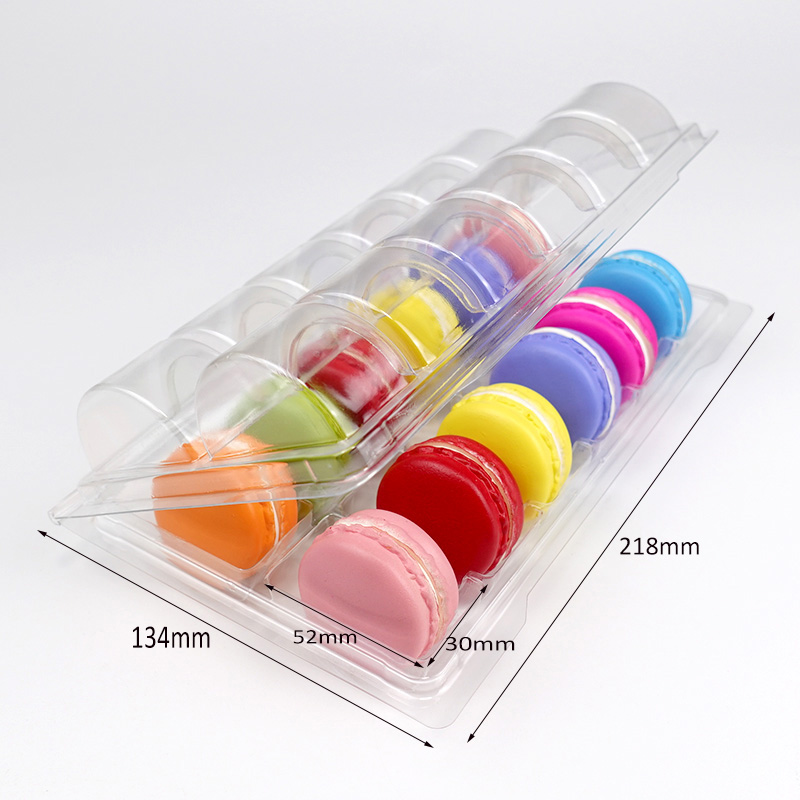  12 macarons clamshell blister tray