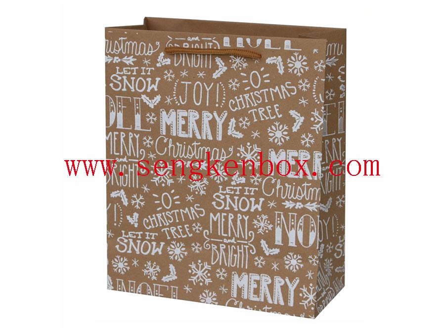 Letter Pattern Paper Gift Bag