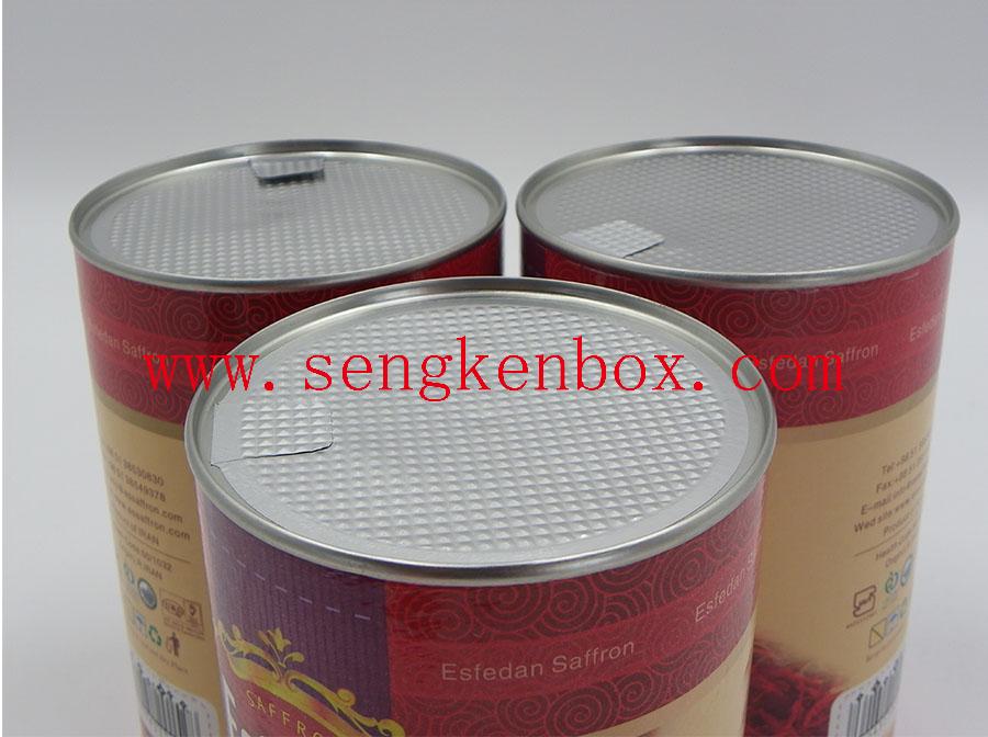 Saffron Teas Paper Cans