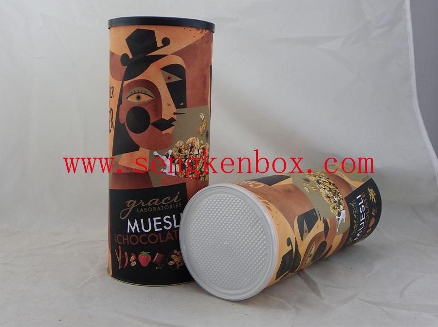 Paper Cans With Plastic Cover