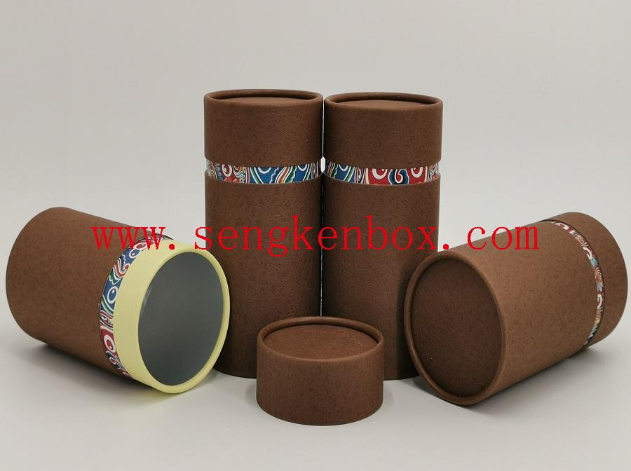 Brown Kraft Paper Tea Canister