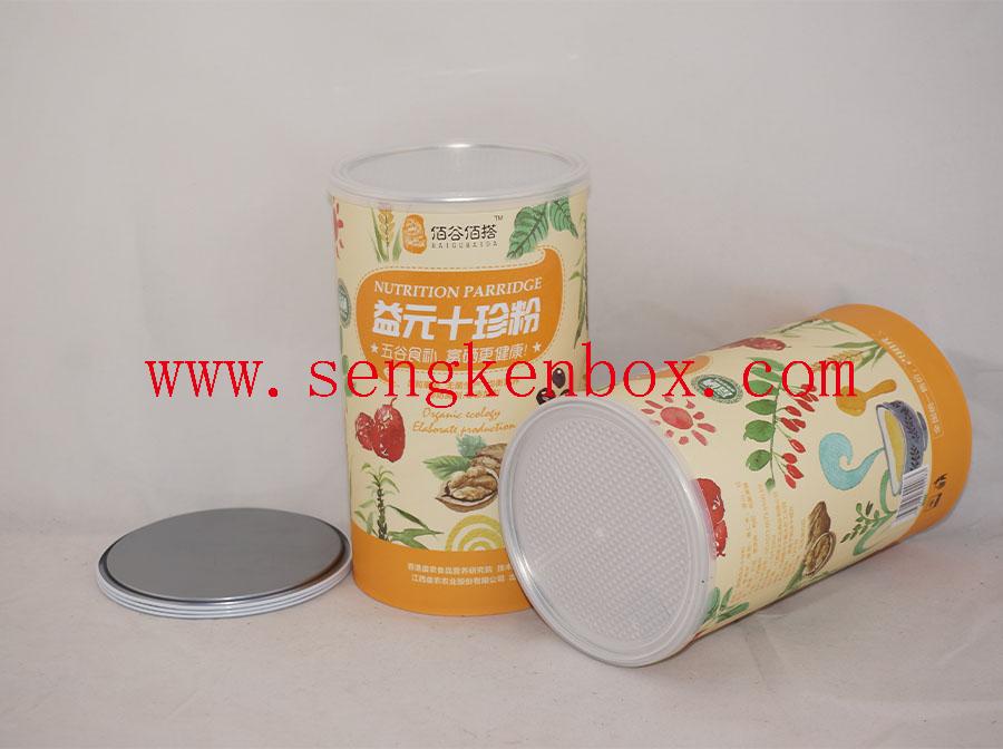 Nutrition Parridge Packaging Paper Cans