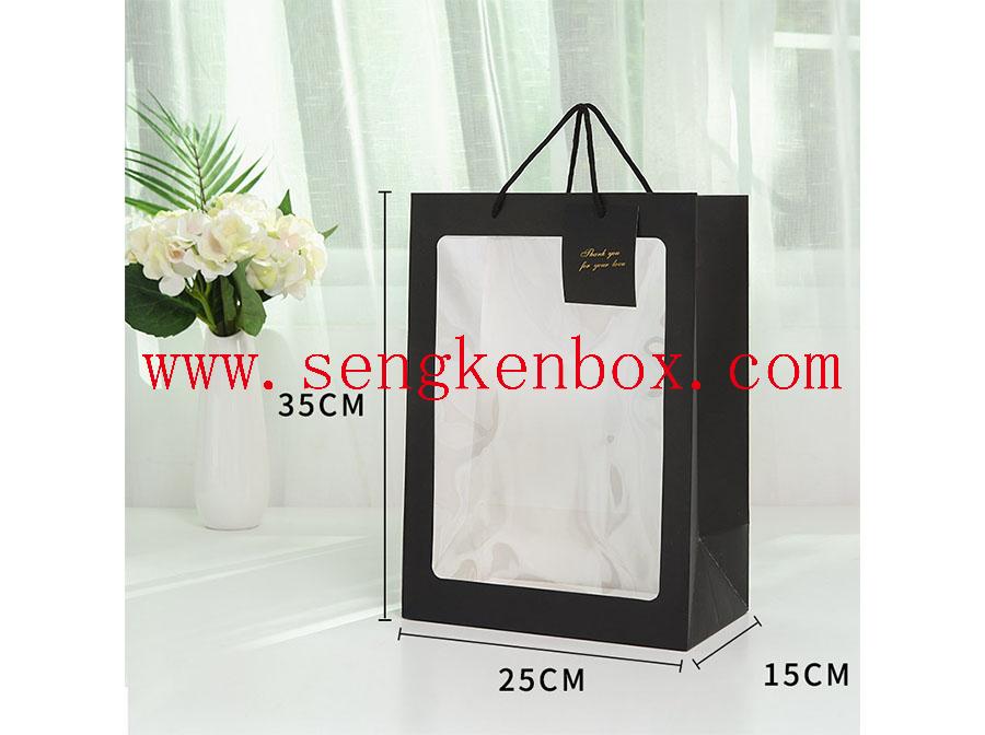 Transparent Flower Gift Paper Bag