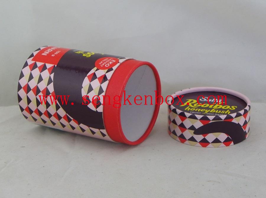 Cylinder Honeybush Tea Packaging Box