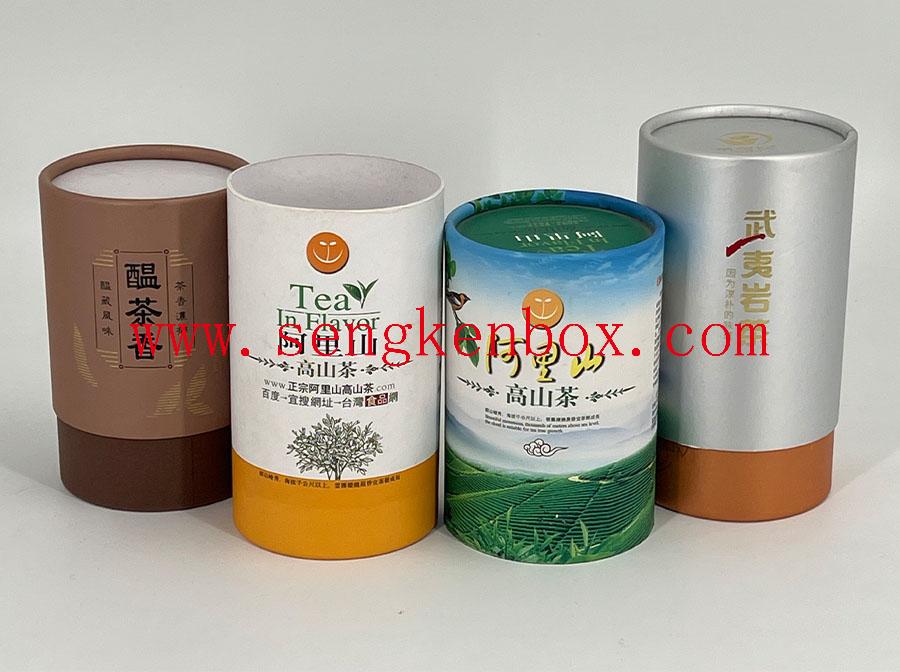 Roll Edge Tea Paper Tin