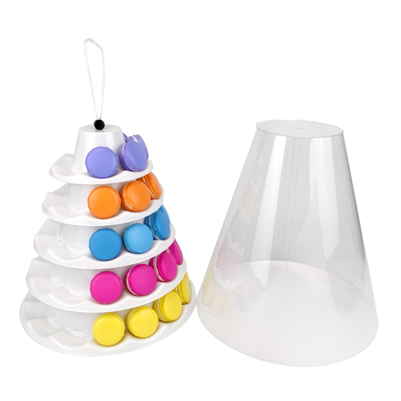 3 4 5 tiers macaron tower series packaging