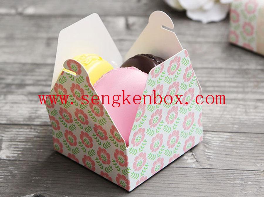 Macaron Dessert Paper Foldable Gift Box