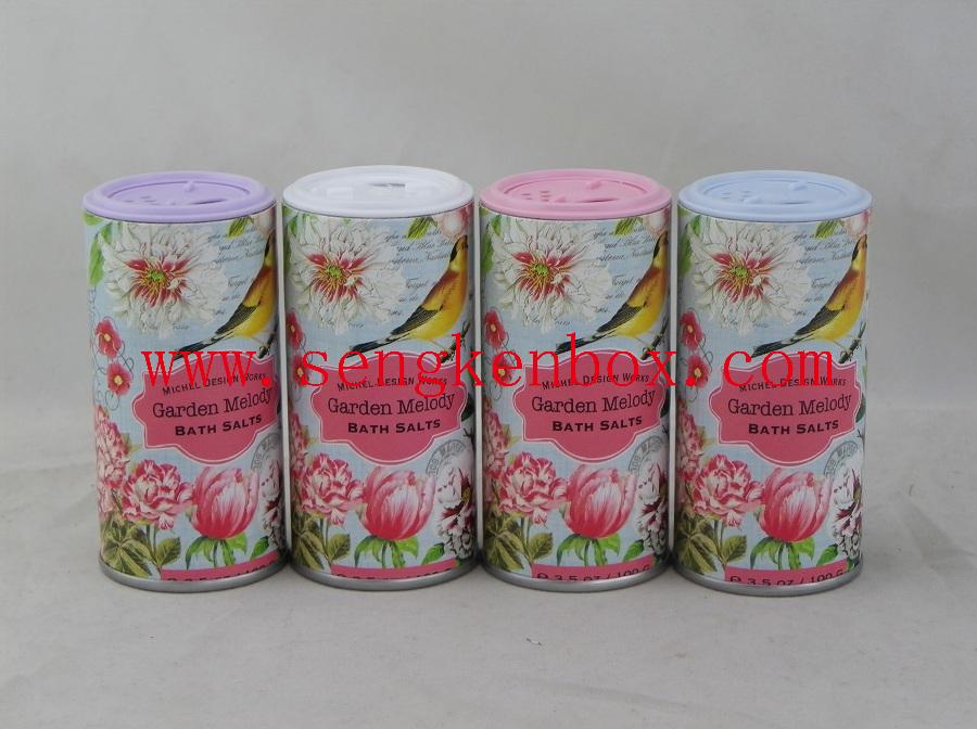 Paper Cardboard Shaker Bath Powder Packaging Paper Cans